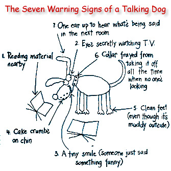 The seven warning signs of a talking dog